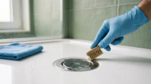 comment nettoyer un receveur de douche en résine blanche