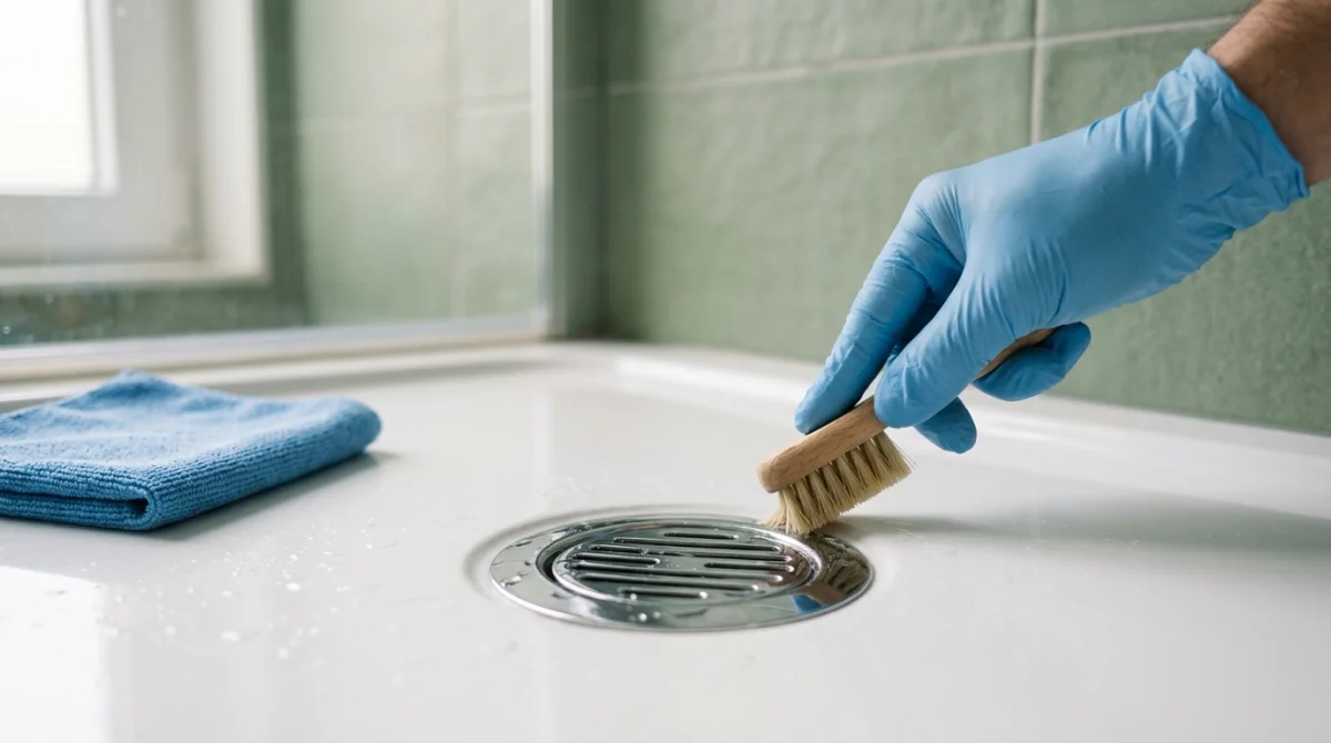 comment nettoyer un receveur de douche en résine blanche