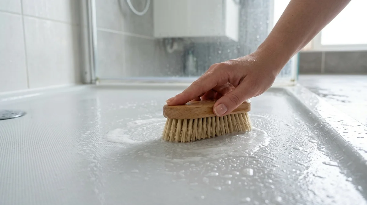 comment nettoyer un bac de douche antidérapant